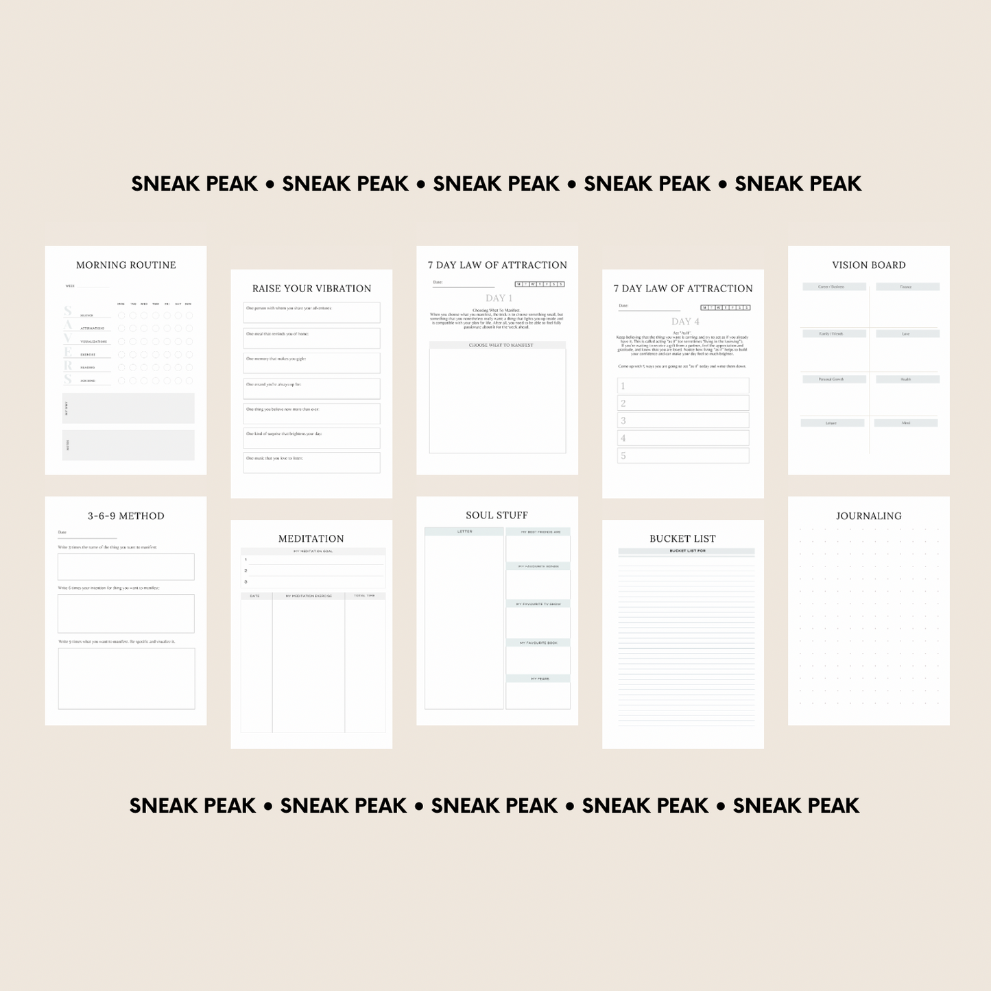 Law Of Attraction Planner